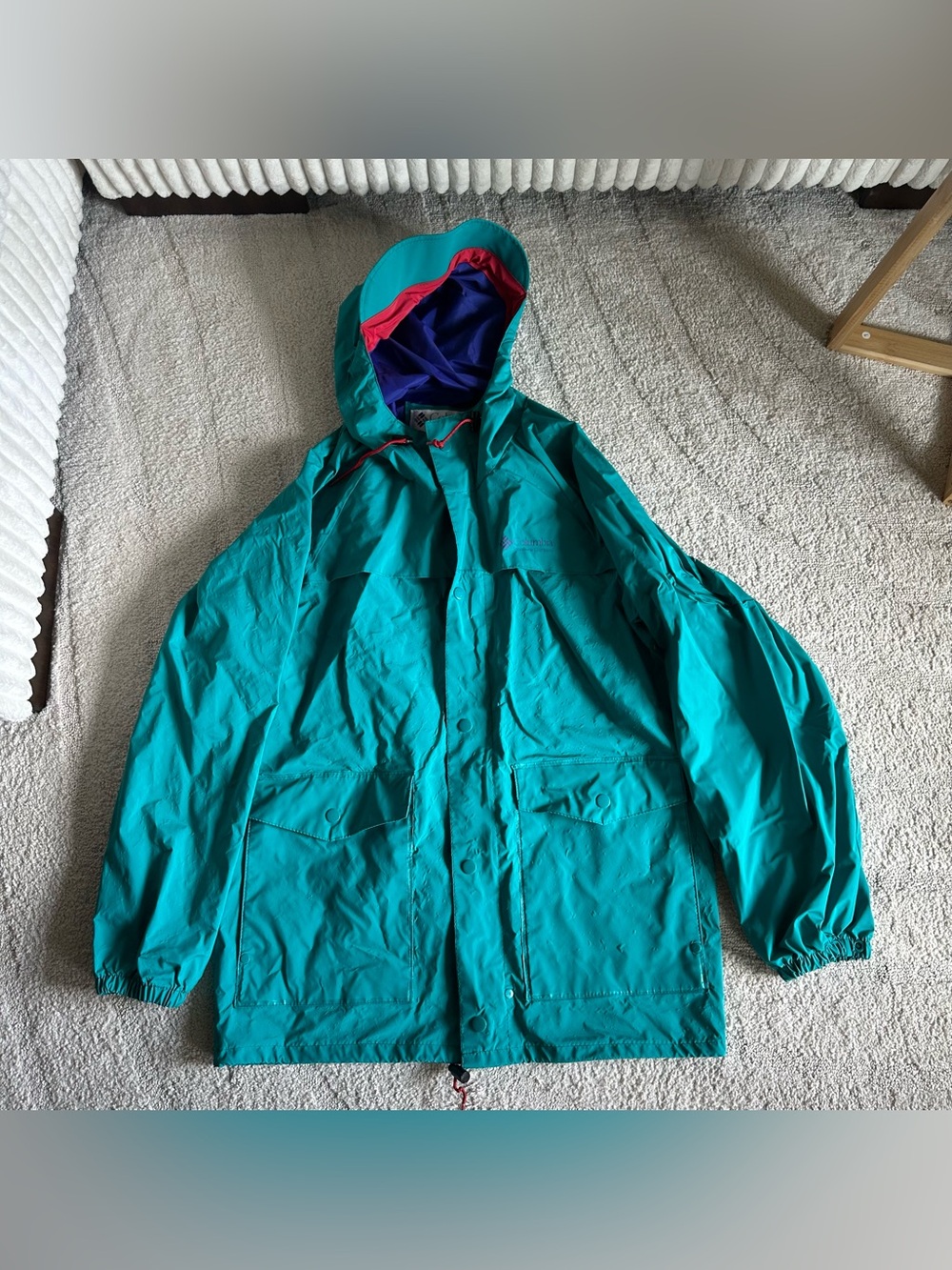Columbia Sportswear Men’s Vintage Rain Jacket Colorblock PVC